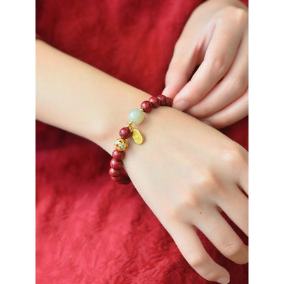 Red Cinnabar Good Fortune Bracelet