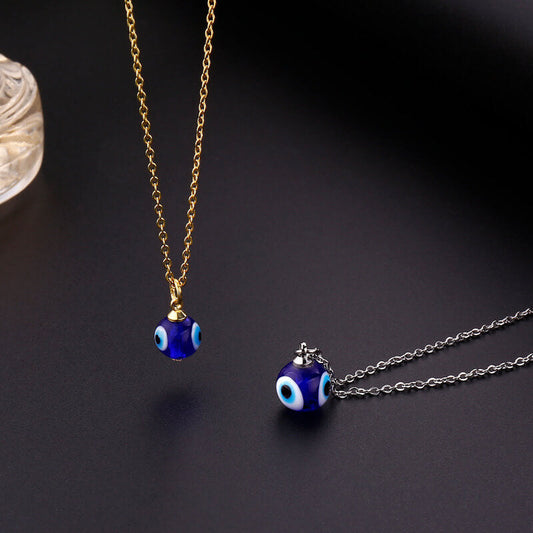 Blue Evil Eye Protection Necklace