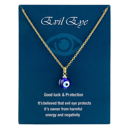 Blue Evil Eye Protection Necklace