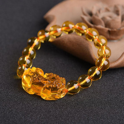 Citrine Pixiu Bracelet - Attract Wealth