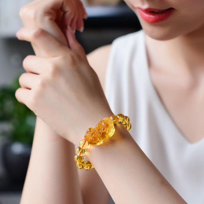 Citrine Pixiu Bracelet - Attract Wealth