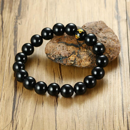 Grounding Agate and Lava Stone Bracelet Set