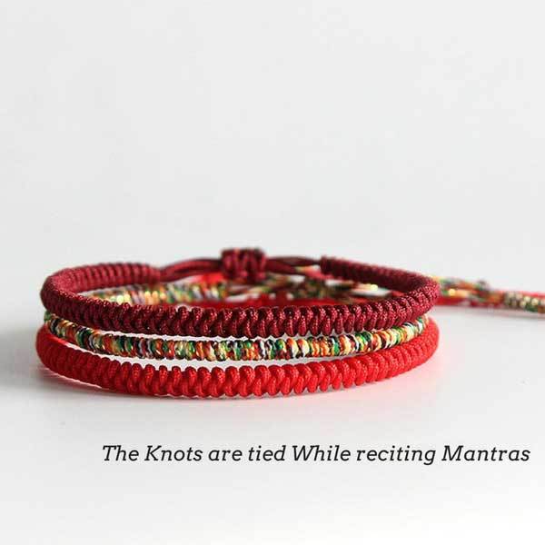 Tibetan Buddhist Knot Lucky Rope Bracelet