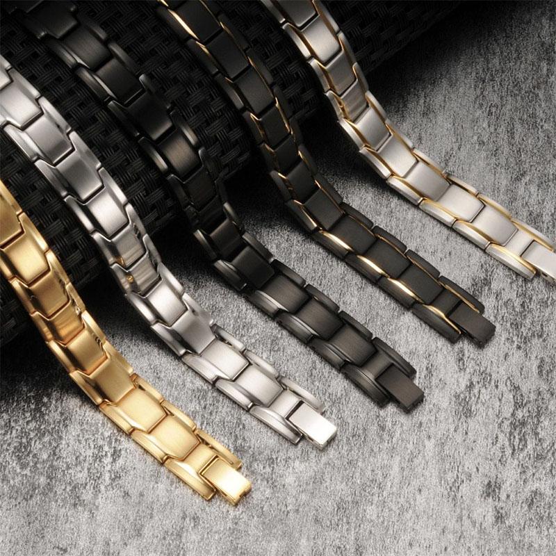 Magnetic Therapy Bracelets - Black, Silver, Gold