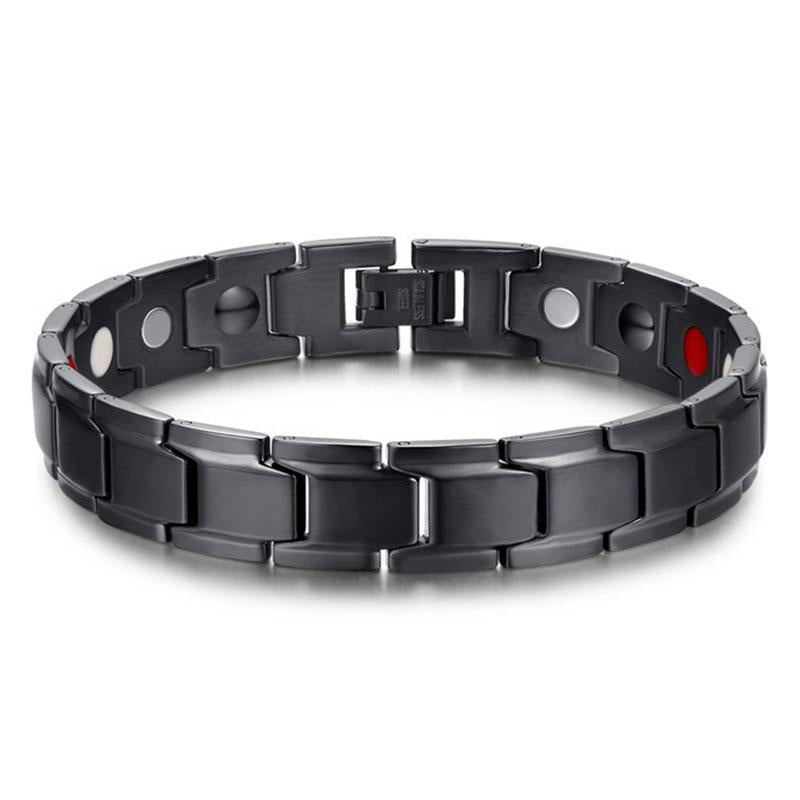 Magnetic Therapy Bracelets - Black, Silver, Gold