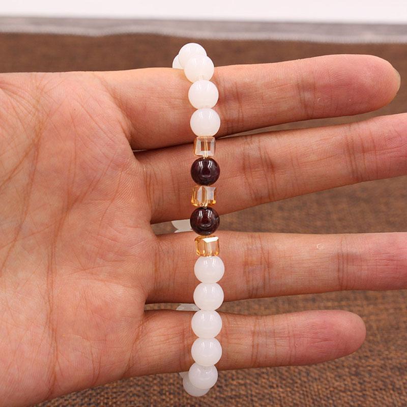 White Chalcedony Positivity Bracelet - Positivity & Harmony