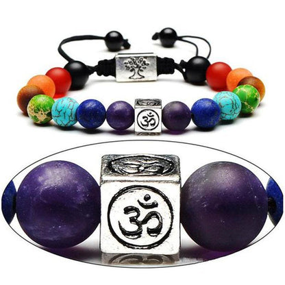 Om Chakra Tree of Life Bracelet