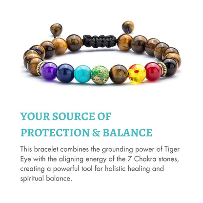 FREE! Tiger Eye Chakra Bracelet - Protection & Balance